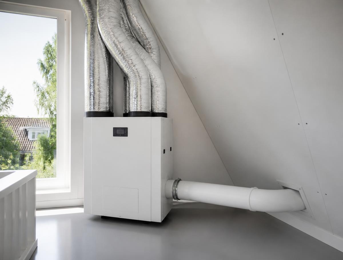 Ventilatiekanalen netjes weggewerkt